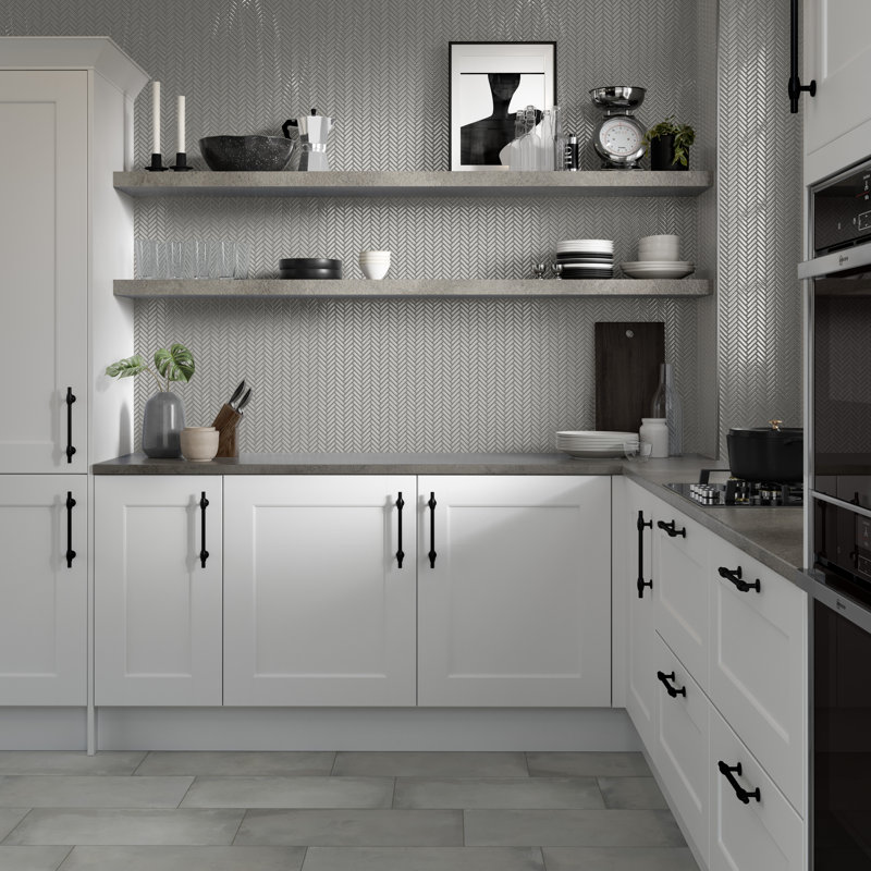 Regala™ 11" x 11" Porcelain Herringbone Mosaic Tile, Gift