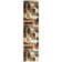 Tapis à motif géométrique beige / brun / noir Amalyn