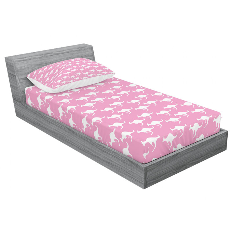 Microfiber Patterned Sheet Set, Twin XL Sheet Set + Fitted Sheet + 1 Pillowcase