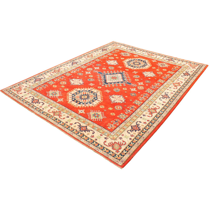 Tapis décoratif en laine noué à la main de conception unique « New Age Finest »/Ivoire 9 pi 1 po x 11 pi 8 po