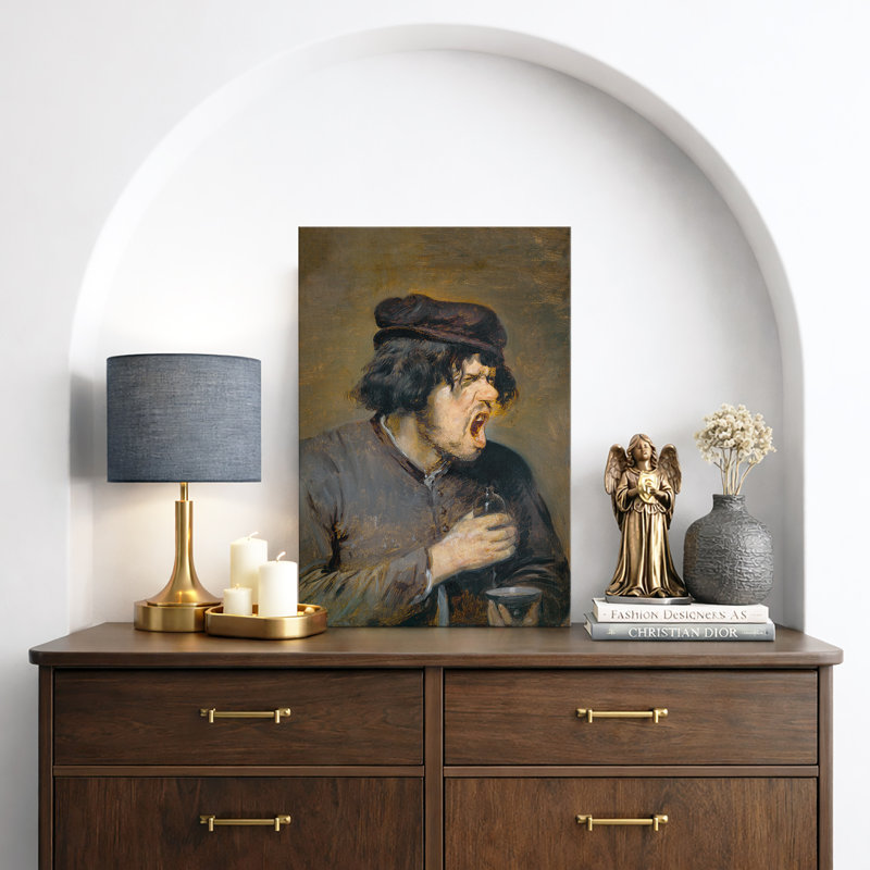 Portrait expressif, œuvre d'art, images de personnages anciens, impression sur toile encadrée, H 48 po x l 32 po x P 1,5 po
