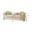 Velencia Modern Style Sofa In Cream (CA Inventory)-352041122