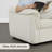 Elysion 122" W Modern Upholstered 3-Piece Sofa with Wide Arms & Deep Supportive Cushions-1500394906