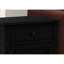 Table d'appoint avec rangement et placage noir - Conception simple pour l'intérieur de la maison