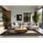 Soft Plush Eslinger New Years Modern & Contemporary Abstract Area Rug in Brown – Black Binding-1399939243