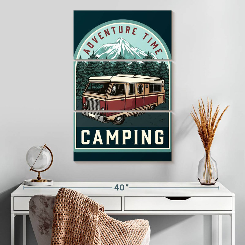 Tergel camping à thème, H 32 po x l 20 po