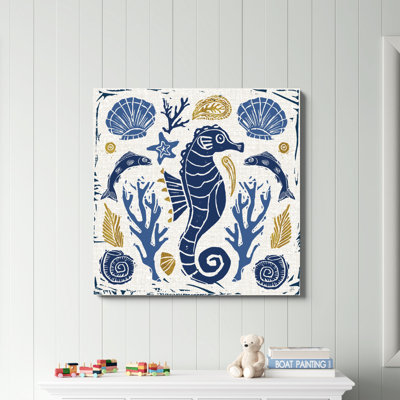 «Primitive Sea VI» par Daphne Brissonnet, reproduction d'art sur toile tendue