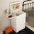 3 In 1 Vanity Desk With Flip Top Mirror And Foldable Sidetable