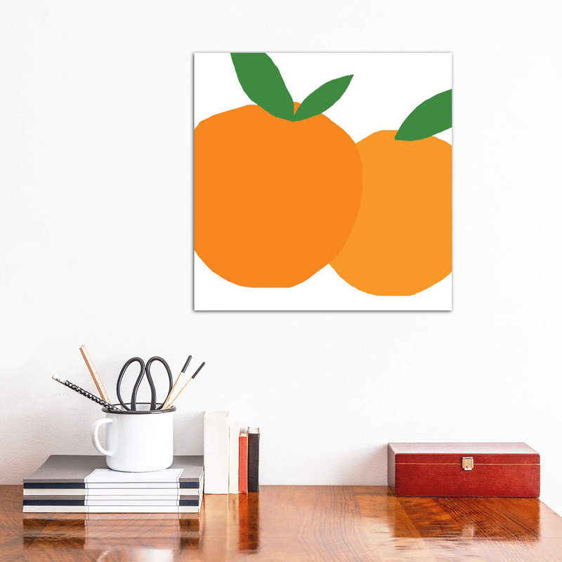 Oranges - reproduction d'art, Toile tendue, H 18 po x l 18 po x P 1,5 po