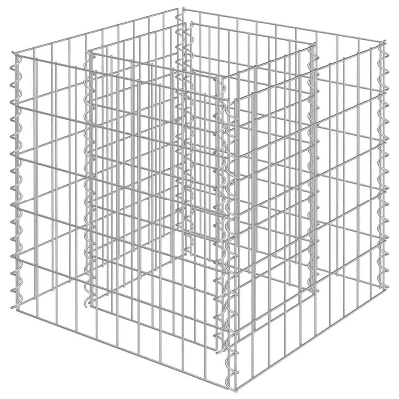 Jardinière Gabion, H 19,7 po x l 19,7 po x P 19,7 po