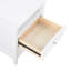 Table de chevet 2 tiroirs blanche-2122132990