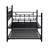 Modern Daybed With Trundle - Black Color Scheme, Metal Structure For Durability, Space Saving Furniture Piece, Quiet And Stable Sleeping Spot, Easy Assembly Directions, No Box Spring Needed, 250/350