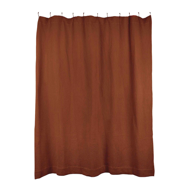 Simple Shower Curtain, Terracotta