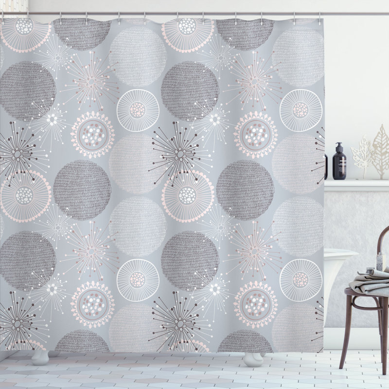 Shower Curtain with Hooks Included, 84"H x 69"W