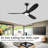 3 Blade High Wind Power Ceiling Fan With Dc Motor,6 Speed, Timer, Reversible & Energy Saving ,ideal For Bedroom, Living Room - Quiet Modern Design-1357306739-1357153132