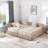 Full Velvet Upholstered Bed Frame, Sofa Style, Backrest-798725419-798725423
