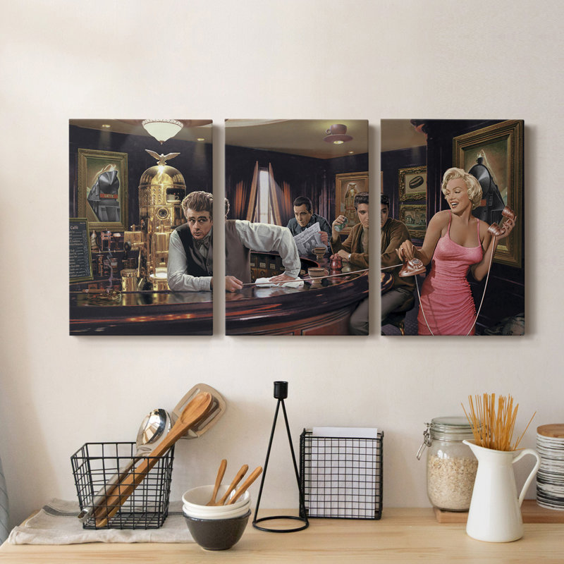 " Java Dreams " 3 - Pieces, 36" H x 72" W x 1" D