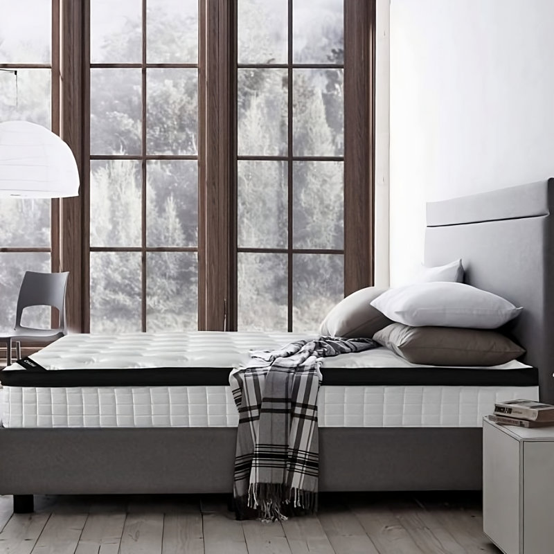 Oasis Sleep 12" Perfection Cool Sleep Hybrid Mattress, Firm Memory Foam and Innerspring Support, Très grand