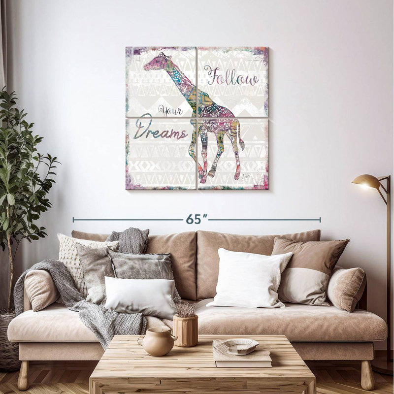 Brampt Boho Suivez vos rêves, H 38 po x l 38 po