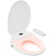 Elongated Electronic Bidet Toilet Seat with Remote Control Warm Water Dryer Heated Seat and LED Night