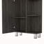 Armoire en lin à porte simple H 62 po, cinq tablettes extérieures, quatre tablettes intérieures-1924078373