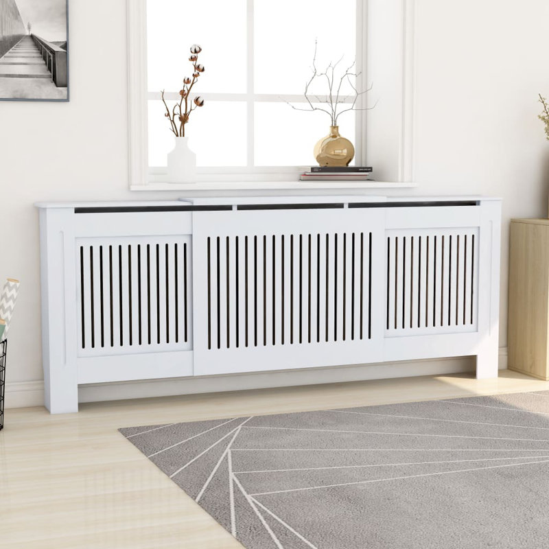 Bedelia Adjustable Radiator Cover, White