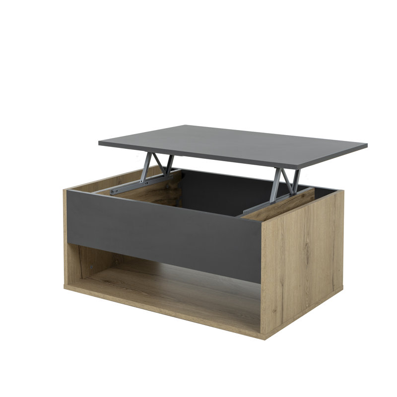 Raqwan Lift Top Block Coffee Table with Storage