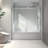 Frameless One Fixed And One Shifted Shower Door,Stainless Steel Large Pulleys With Adjustable Soft Closing Function,With Nano Easy Cleaning,Stick Explosion-Proof Menbrance-112520567