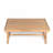 Patio Acacia Wood Chat Set, Club Chair + Coffee Table With Water-Resistant Cushion, Teak + Beige