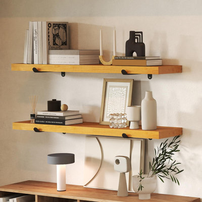 Wood Wall Mounted Floating Shelf
