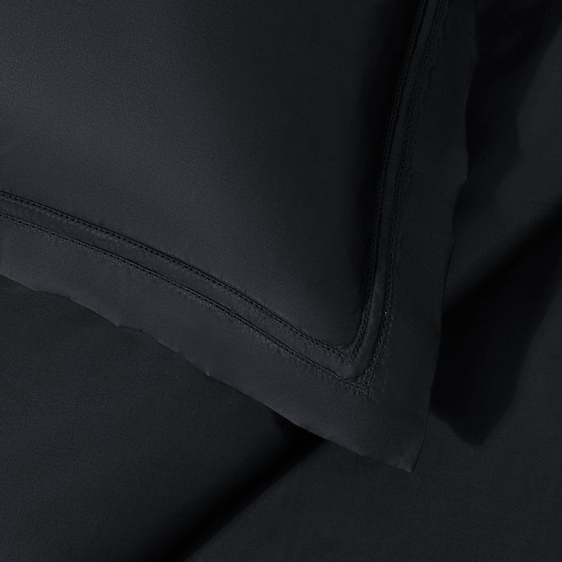 Yalda Duvet Cover Set, Black, Queen