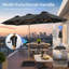 Parasol de patio 13 pi avec base incluse-1605739301