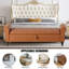 Faux Leather Upholstered Storage Bench