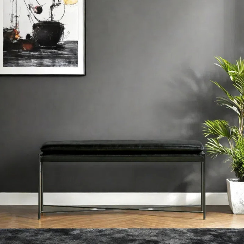 Tabouret souple, H 18,9 po x l 46,46 po x P 12,99 po