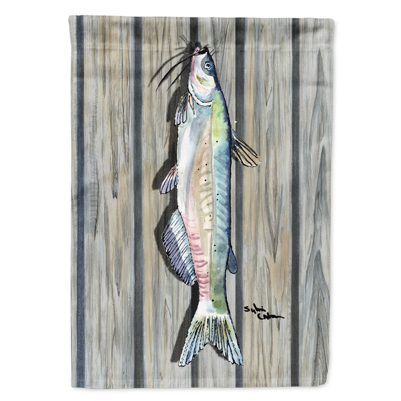 Drapeau de jardin 2 côtés fish catfish
