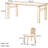 Cherry Wood Rectangular Dining Table Set-102422228