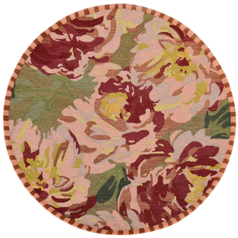 Autumn Rose Rug, Round 6'