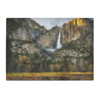 The Waterfall in Yosemite Chopping Board