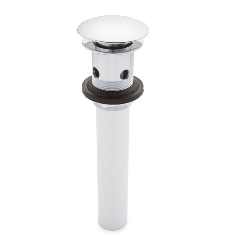 Mushroom Style Pop-Up Bathroom Drain 1.5", Polished Chrome