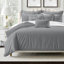 Ensemble de couvre-lit en coton gris Shay-109897593