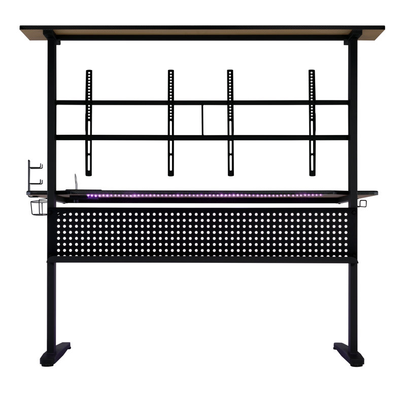 Canzi Gaming Table with USB Port in Black