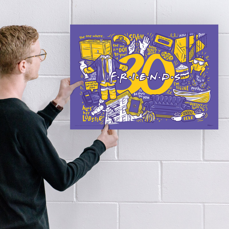 Friends (30Th Anniversary)  Wall Art