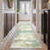 Pavelina Green Modern Abstract Machine Washable Indoor Area Rug with Non-Slip Backing