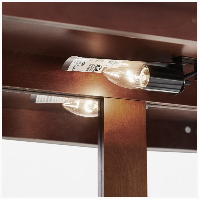 Vitrine lumineuse Kleinschmidt, Noyer