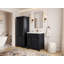 Paris 30 In. W X 22 In. D Single Sink Bathroom Vanity In Black With 2 In.-102250213