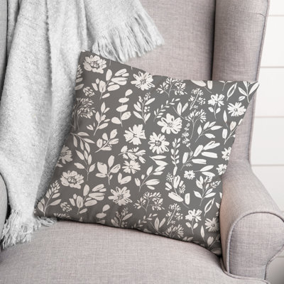 Floral Outdoor Throw Pillow