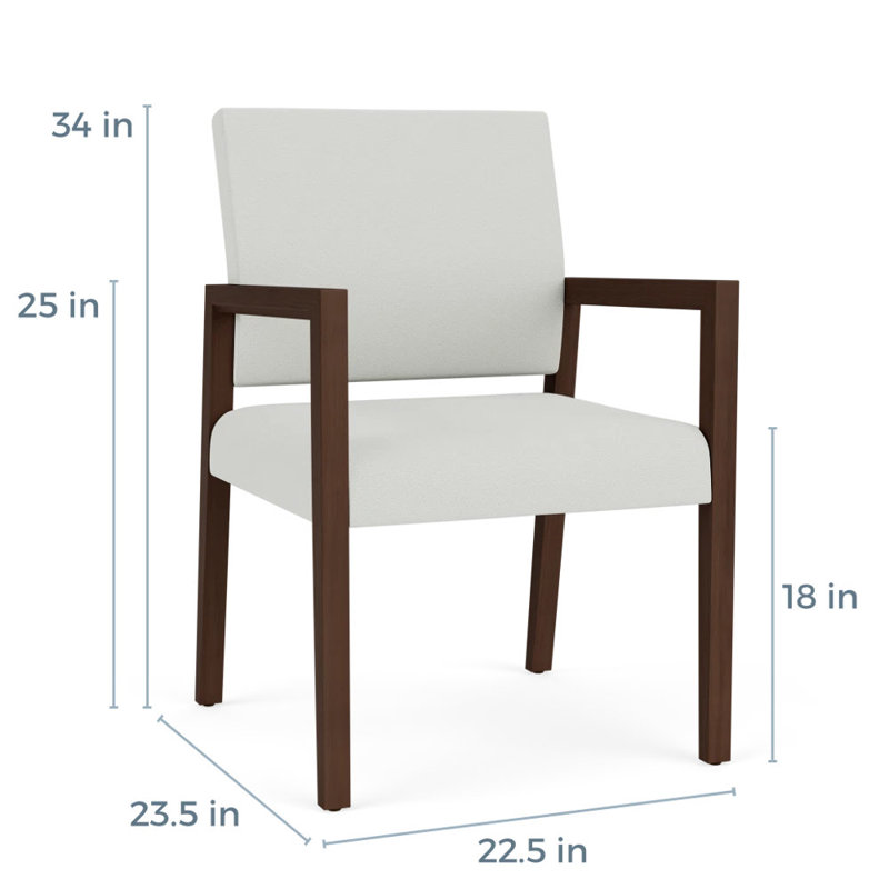 Chaise d'invité de réception Brooklyn, Noyer Riftwood, Ombre portes ouvertes