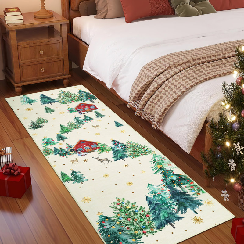 Runner cm Washable Area Rug, Beige, 60*180cm