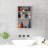 HOMCOM Bathroom Mirrored Cabinet