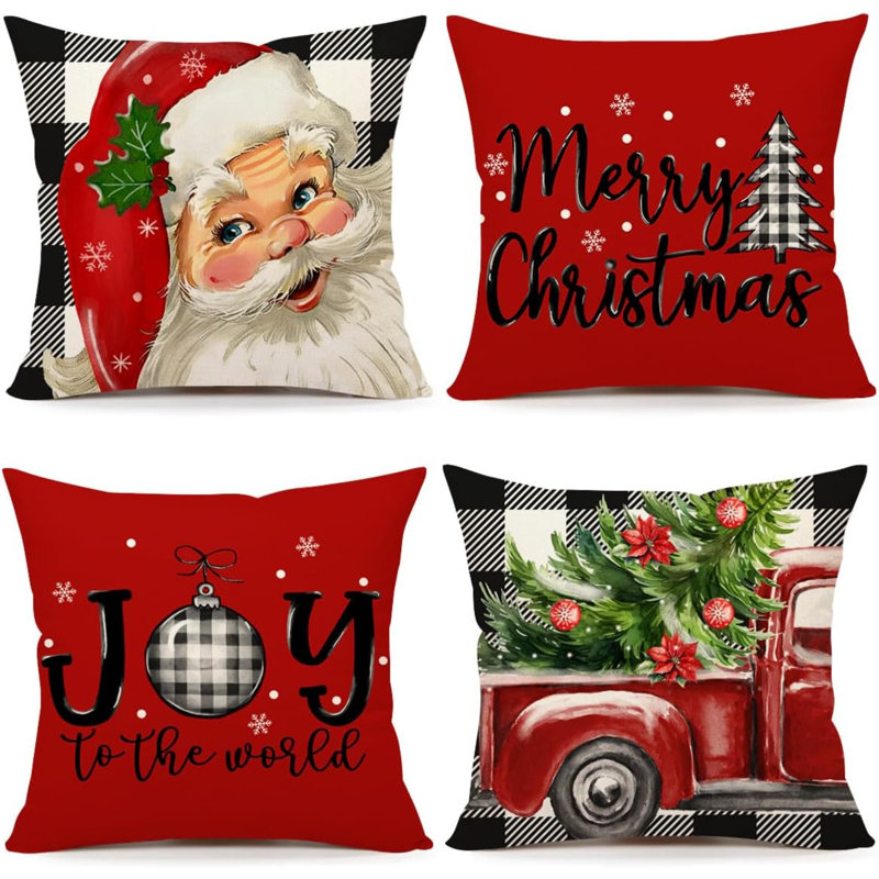 Checkered Pillow Cover